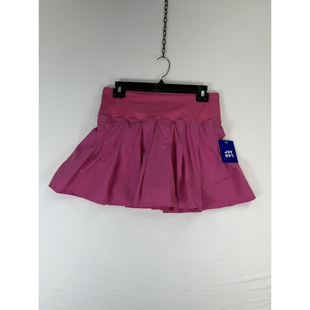 JoyLab Skort Womens Medium Pink Pleated Tennis Athletic Skirt Built In Shorts